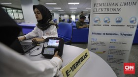 FOTO: Simulasi e-Voting untuk Pemilu di Gedung BPPT