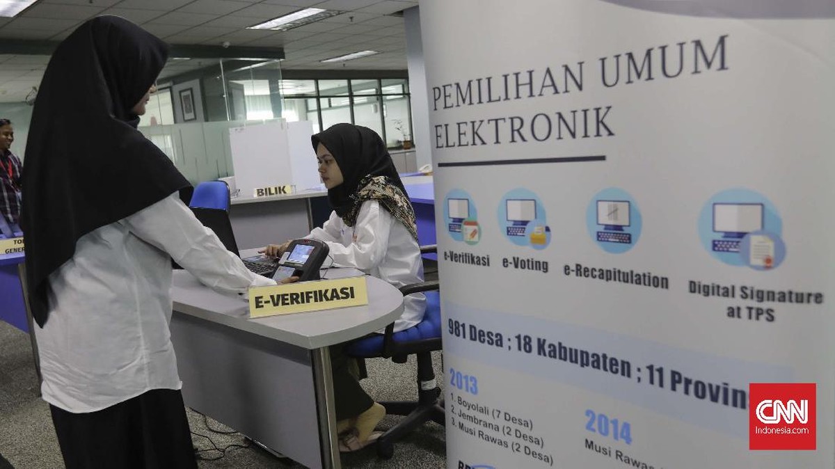 FOTO: Simulasi e-Voting untuk Pemilu di Gedung BPPT