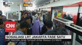 VIDEO: Sosialisasi LRT Jakarta Fase Satu Dimulai