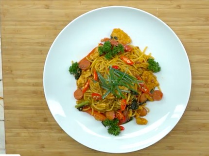 Menu Buka Puasa: Spaghetti Tek-tek, Kreasi Pasta dengan Rasa Beda