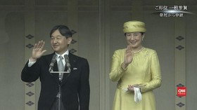 VIDEO: Naruhito Tampil Perdana Sebagai Kaisar Jepang
