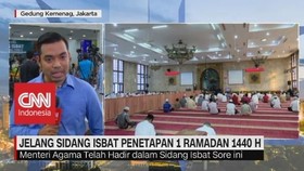 VIDEO: Menteri Agama Telah Hadir Dalam Sidang Isbat