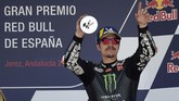 FOTO: MotoGP Spanyol 2019 Milik Marc Marquez Pebalap Repsol Honda Marc Marquez menjadi juara di MotoGP Spanyol 2019 sekaligus kembali ke puncak klasemen sementara MotoGP 2019.
