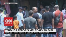 VIDEO: Saat Disergap Polisi, Terduga Teroris Meledakkan Diri