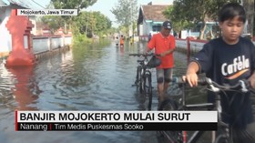 VIDEO: Banjir Mojokerto Mulai Surut