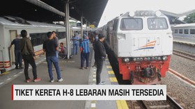 VIDEO: Tiket KA H-8 Arus Mudik Lebaran Masih Tersedia