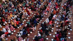 Ada Corona, Tarawih dan Buka Puasa di Istiqlal Tetap Digelar