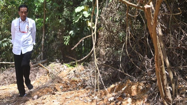 Presiden Jokowi membagikan 3.200 sertifikat kepada warga di Kabupaten Gresik, Jawa Timur, seraya menargetkan semua tanah di sana bakal bersertifikat pada 2024.
