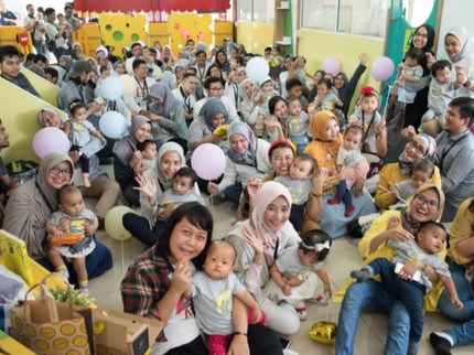 Kemeriahan Ultah Pertama Anak-anak Anggota Birth Club April 2018