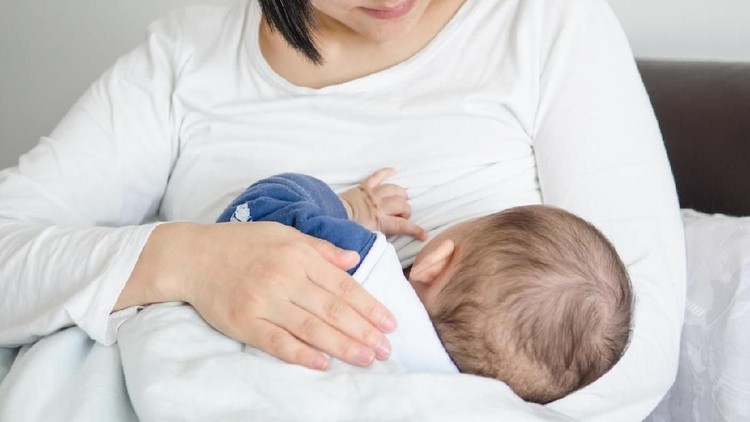 young mother breastfeeding