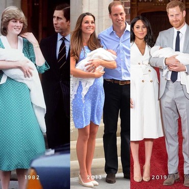 Perbandingan Kelahiran Anak Pangeran Harry vs Kate Middleton & Putria Diana