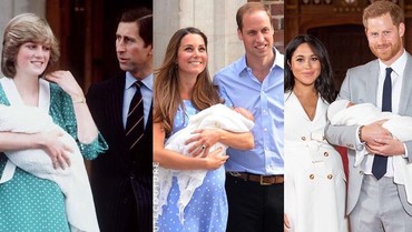 Perbandingan Kelahiran Anak Pangeran Harry vs Kate Middleton & Putria Diana