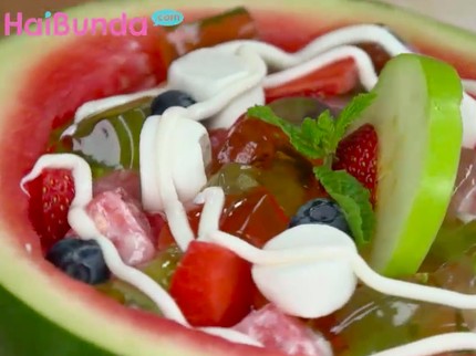 Menu Buka Puasa: Watermelon Jelly, Sajian Aneka Buah Menyegarkan