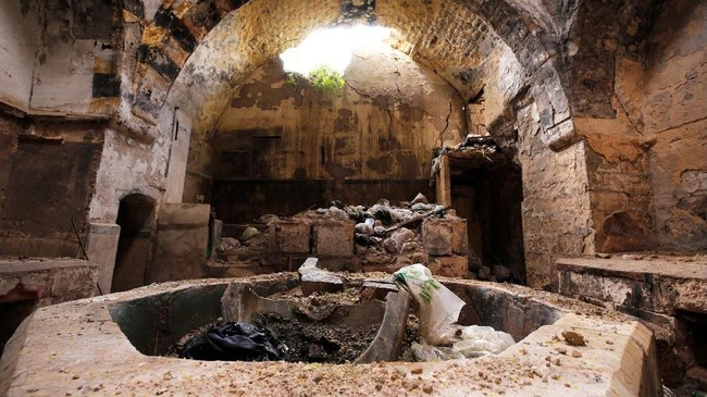 FOTO: 'Reinkarnasi' Pemandian Umum di Aleppo