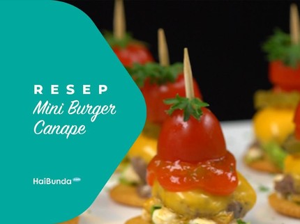 Resep Mini Burger Canape