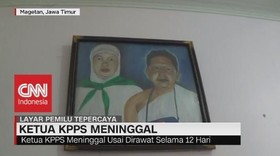 VIDEO: Lagi! Diduga Kelelahan, Ketua KPPS Meninggal