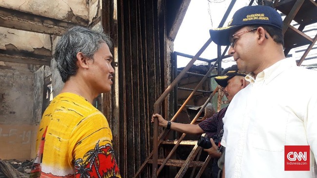 Gubernur DKI Jakarta Anies Baswedan akan menemui PT KAI sebagai pemilik lahan di Kampung Bandan yang terbakar pada Sabtu (11/5).