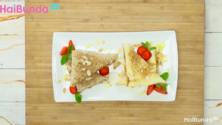 Kalau si kecil lagi bosan makan nasi saat sahur, coba menu sahur berikut ini, Bunda. Almond Kaya Toast!