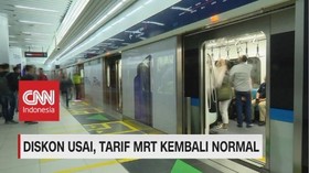 VIDEO: Mulai Hari Ini, Tarif MRT Jakarta Kembali Normal