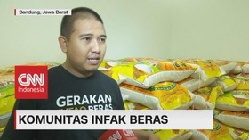 VIDEO: Komunitas Infak Beras Bagikan Beras ke Pesantren