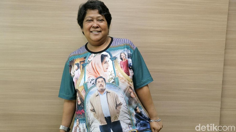 Suti Karno saat berkunjung ke kantor detikcom.
