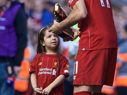 Aksi Menggemaskan Putri Kecil Mohamed Salah Saat Cetak Gol