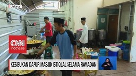 VIDEO: Potret Kesibukan Dapur Masjid Istiqlal saat Ramadan