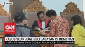 VIDEO: Hakim PN Jaksel Tolak Gugatan Praperadilan Romahurmuzy