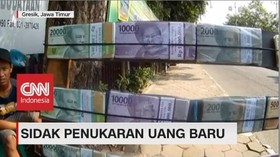 VIDEO: Kepolisian Gresik Sidak Jasa Penukaran Uang Pecahan