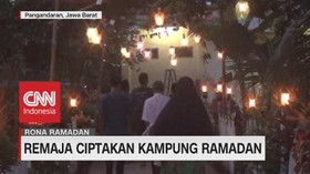 VIDEO: Halaman Masjid Disulap Jadi 'Kampung Ramadan'