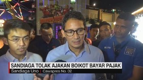 VIDEO: Sandiaga Tolak Ajakan Boikot Bayar Pajak