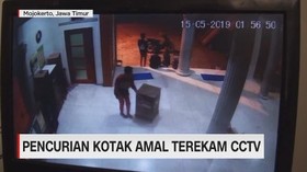 VIDEO: Pencurian Kotak Amal Terekam CCTV