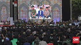 Jokowi Tegaskan TNI dan Polri Solid Jaga Keamanan