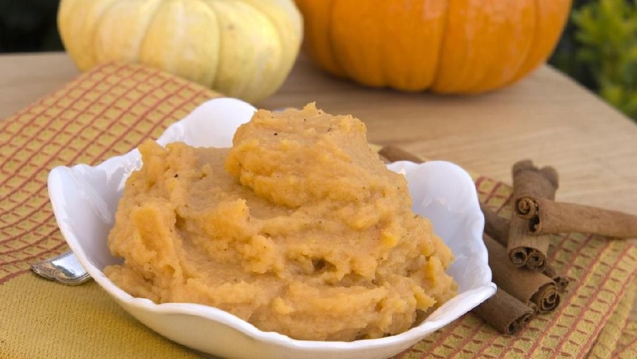 Roasted Pumpkin Puree, Menu MPASI Si Kecil Saat Mudik