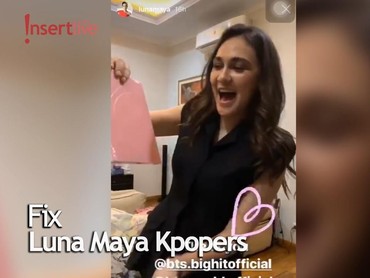 img-title Dapat Album BTS, Luna Maya Loncat Kegirangan