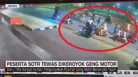 VIDEO: Peserta SOTR Tewas Dikeroyok Geng Motor