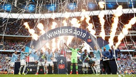 FOTO: Pesta Gol ke Gawang Watford, Man City Juara Piala FA