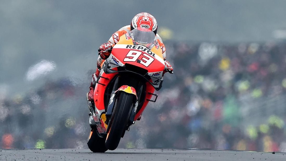 FOTO: Marquez Capai 55 Pole Position, Berpotensi Lewati Rossi