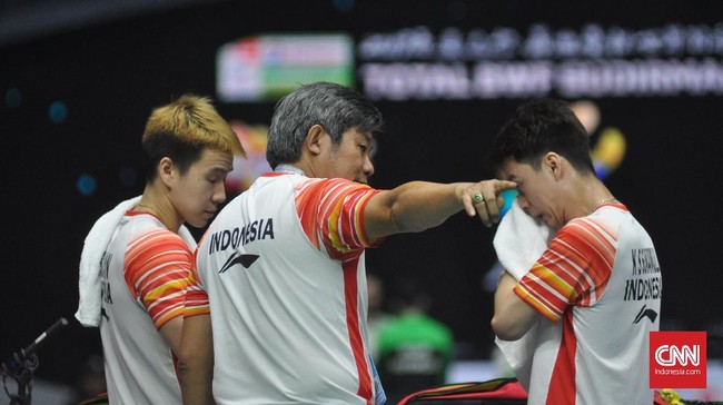 Indonesia unggul 1-0 setelah Kevin Sanjaya/Marcus Gideon mengalahkan Lee Yang/Wang Chi-lin 21-17, 21-17.