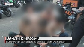 VIDEO: Razia Geng Motor di Jakarta, 5 Orang Diamankan