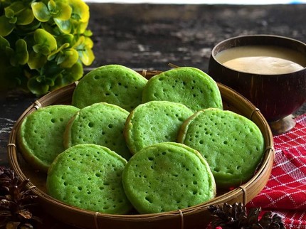 Resep: Serabi Mini Kuah Santan, Simpel Tanpa Wajan Tanah Liat