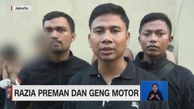 VIDEO: Razia Preman & Geng Motor, 5 Orang Ditangkap