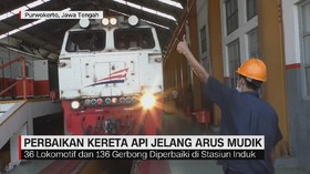 VIDEO: Perbaikan Kereta Api Jelang Arus Mudik