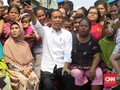 Tiba di Kampung Deret, Jokowi Pidato di Hadapan Warga