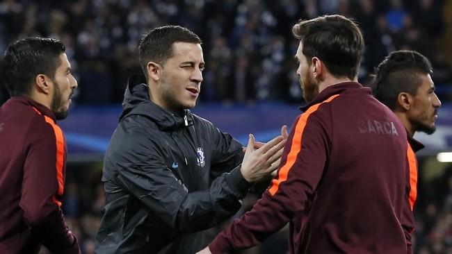 Gaya permainan penyerang Chelsea, Eden Hazard, dinilai paling mirip dengan Lionel Messi dibandingkan para penyerang lainnya.