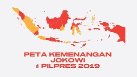 INFOGRAFIS: Peta Kemenangan Jokowi di Pilpres 2019