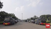 FOTO: Siaga Satu Jakarta Polri menetapkan status siaga satu di Jakarta sepanjang pekan pengumuman hasil Pemilu 2019. Aparat dikerahkan menjaga sejumlah titik penting di Ibu Kota.