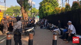 Antisipasi Demo 22 Mei di KPU, Polisi Tutup Jalan Imam Bonjol