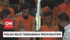 VIDEO: Polda Rilis Tersangka Provokator Aksi Massa