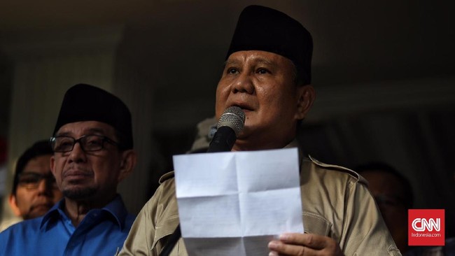 Prabowo Subianto dilaporkan tengah melayat ke rumah duka mendiang Muhammad Arifin Ilham Sentul, Bogor, Jawa Barat.
